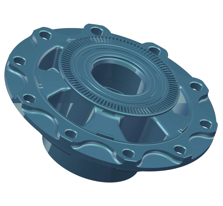 永润10t鼓式后免维护轮毂总成